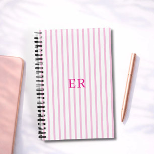 Customized Striped Personal Diary Gratitude Writer Notebook