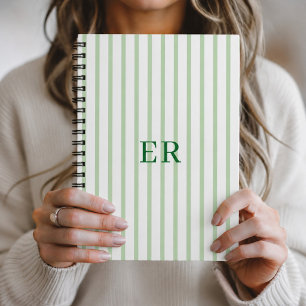 Customized Striped Personal Diary Gratitude Writer Notebook