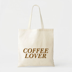 Customized Stylish Modern Coffee Lover Tote Bags