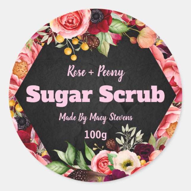 Customized Sugar Scrub Label (Front)