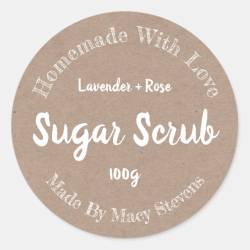 Customized Sugar Scrub Label