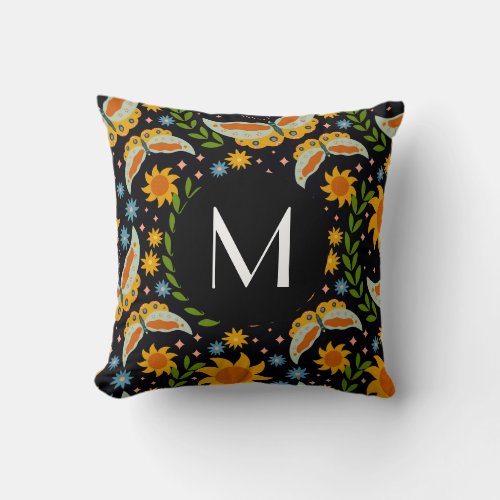 Customized sunflower garden dream throw pillow