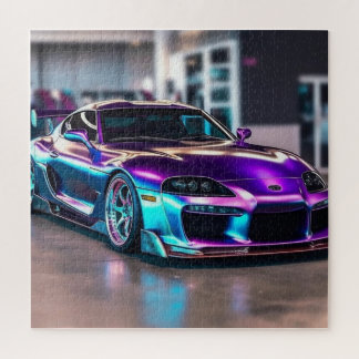 Customized Supercars:Bold colors and modifications Jigsaw Puzzle