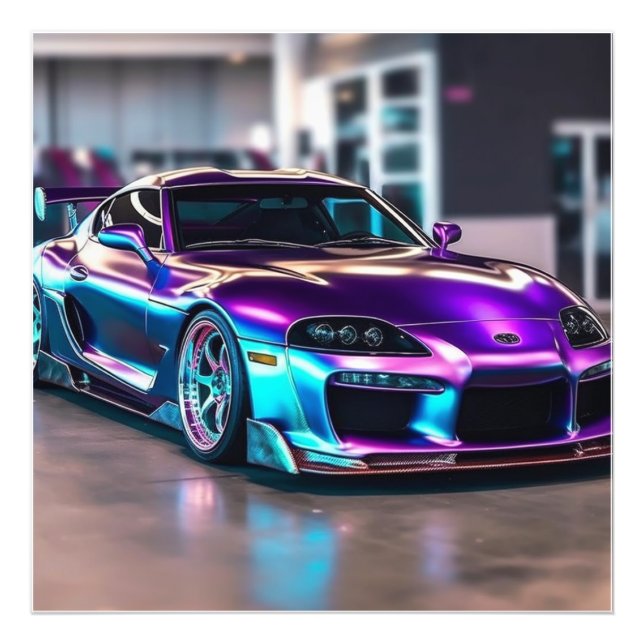Customized Supercars:Bold colors and modifications Photo Print (Front)