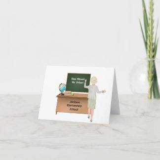 Customized Teacher Retirement Card