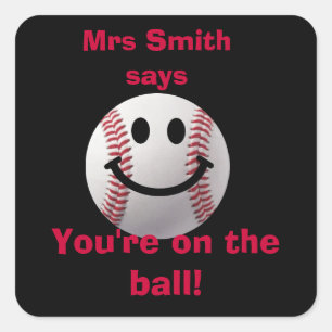 Customized Teacher stickers - on the ball
