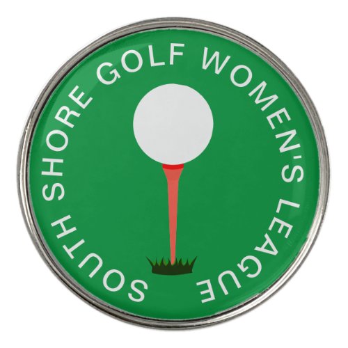 Customized Teed Up Golf Ball Marker Members Gift