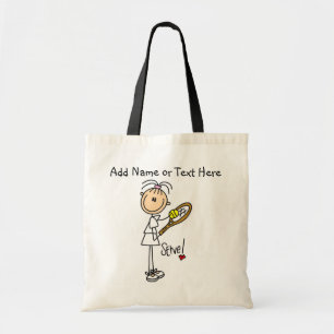 Customized Tennis Serve Tote Bag