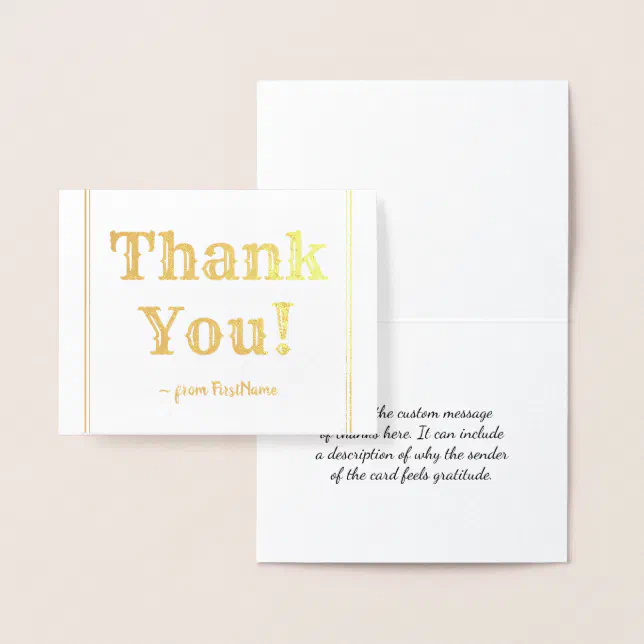 Customized "Thank You!" Card Zazzle