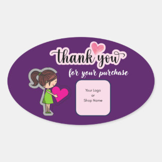 Customized Thank You Card for Your Purchase Labels