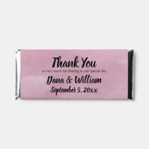 Customized Thank You from Couple    Hershey Bar Favors