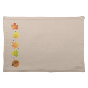 Customized Thanksgiving Autumn Colors Placemat