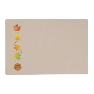Customized Thanksgiving Autumn Laminated Placemat