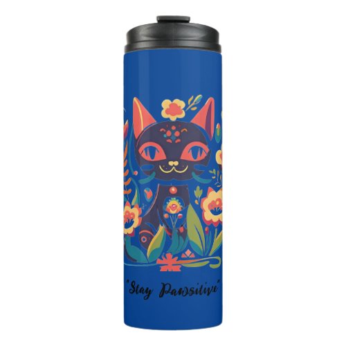 customized Thermal Tumbler With Cute Cat