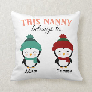 Customized This Nanny belongs to Throw Pillow