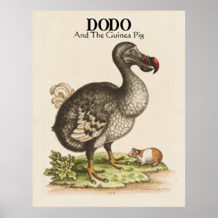 Customized Title and Subtitle Dodo and Guinea Pig Poster