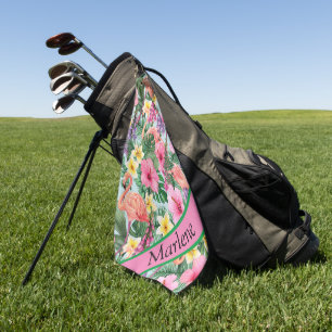 Customized Tropical Golf Towel