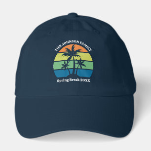 Customized Tropical Island Trip Palm Trees Hat