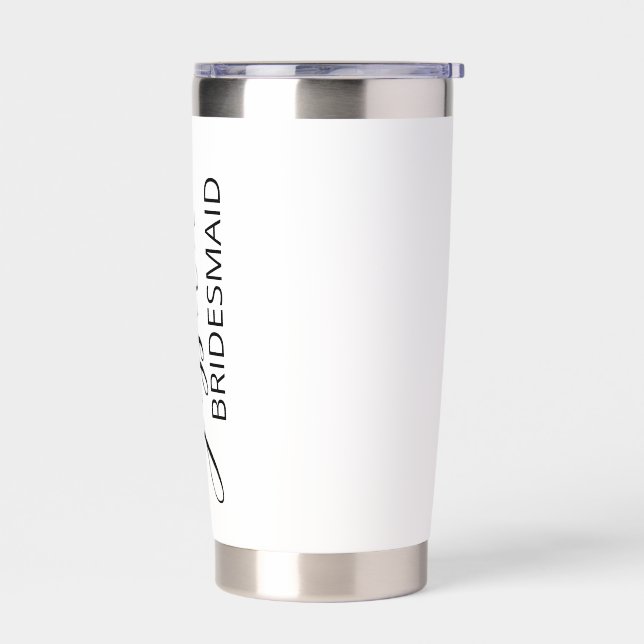 Customized Tumbler/ Bridesmaid Gift/ Iced Coffee Insulated Tumbler (Left)
