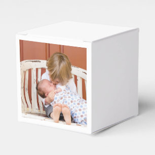 Customized Two Sided Photo Personalized Favor Boxes