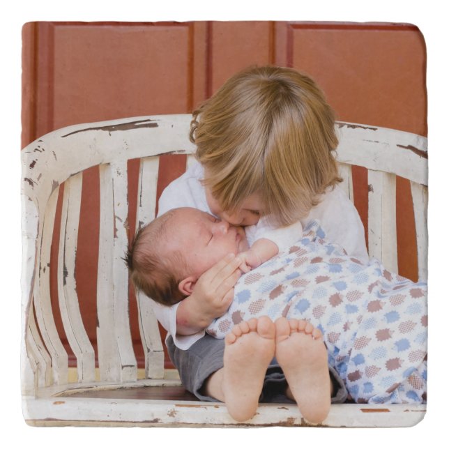 Customized Two Sided Photo Personalized  Trivet (Front)