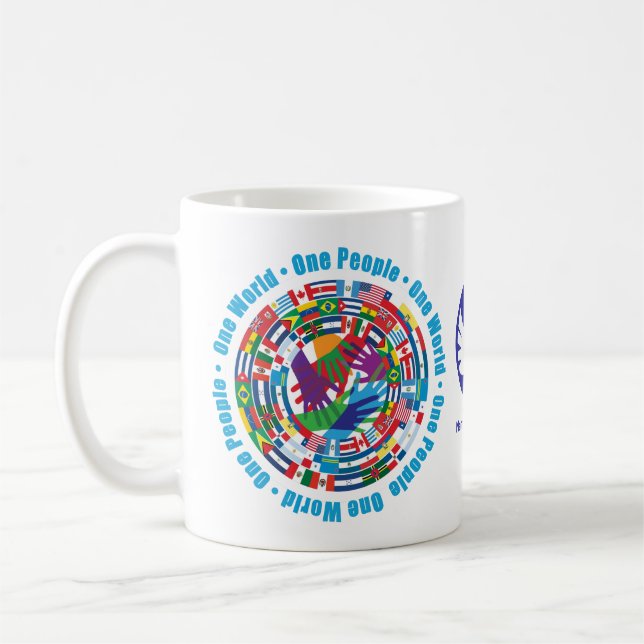 Customized "Unity Brew Coffee Mug for Peace" (Left)
