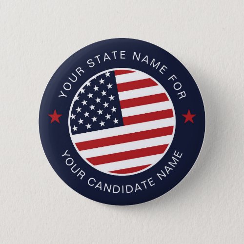 Customized US Election Political Campaign Button