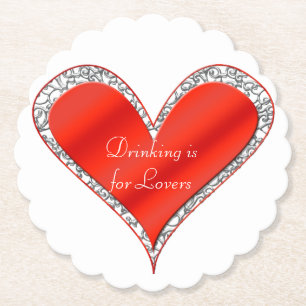 Customized Valentine's Day Coasters Heart