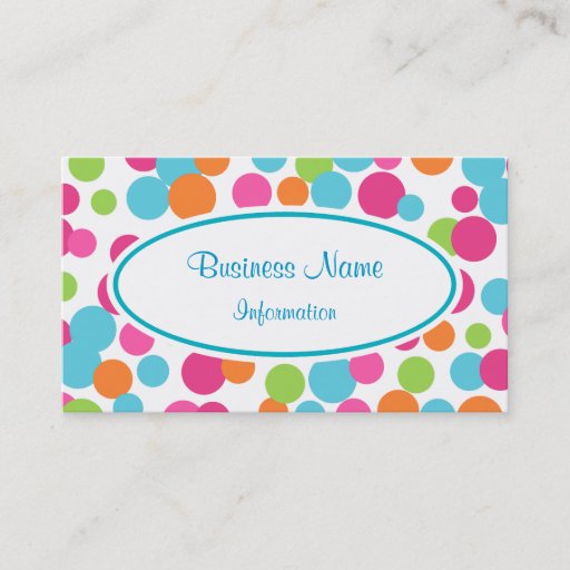 Customizable Customized Vibrant Business Card