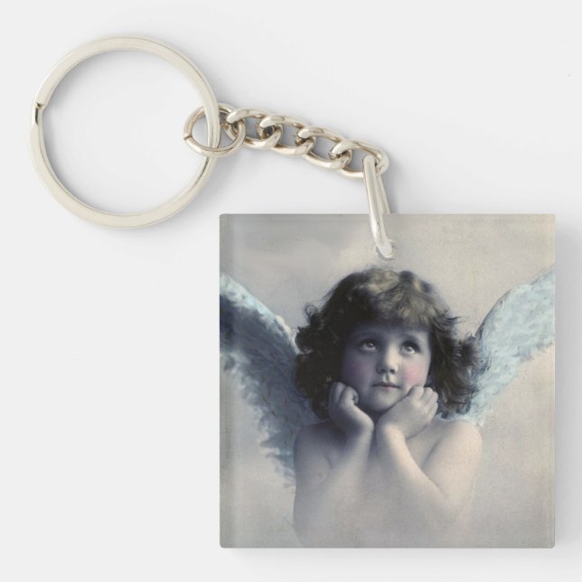 Customized Vintage Angel Keychain (Front)