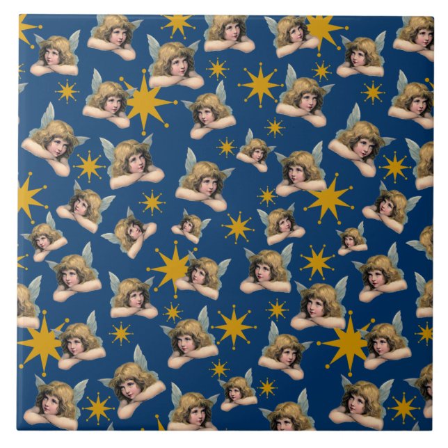 Customized Vintage Angel Tile (Front)