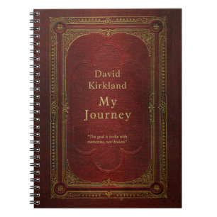 Customized Vintage Book Travel Journal