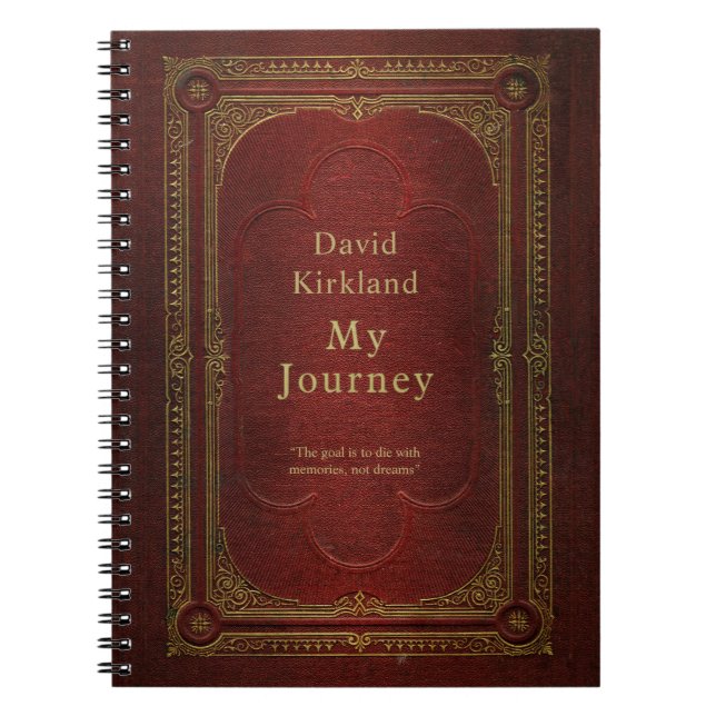 Customized Vintage Book Travel Journal (Front)