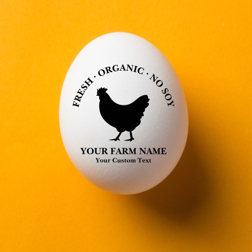 Customized Vintage Family Farm Egg Carton Rubber Stamp