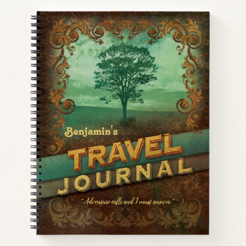 Customized Vintage Travel Journal