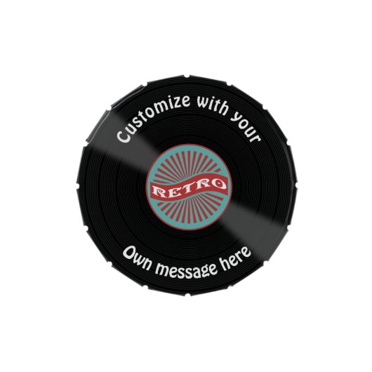 Customized Vinyl Record Jelly Belly Tin (Top)