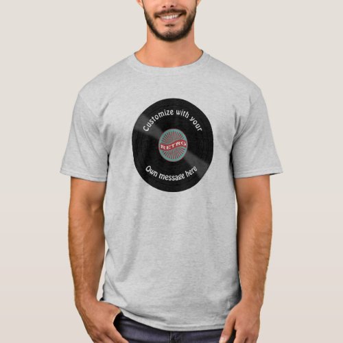 Customized Vinyl Record T_Shirt