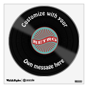 Customized Vinyl Record Wall Decal