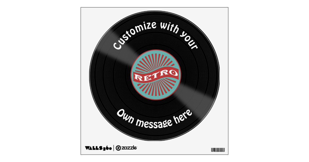 Customized Vinyl Record Wall Decal Zazzle