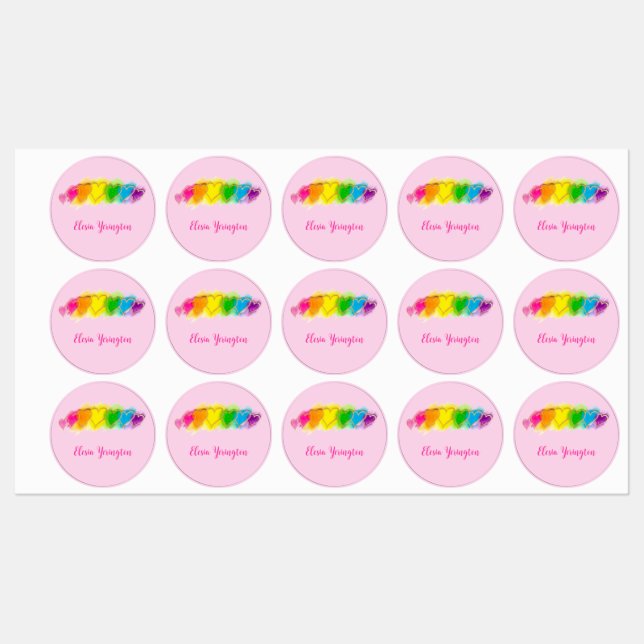 Customized Waterproof Back to School Labels (Sheet)