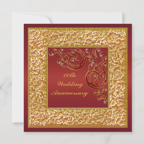 Customized Wedding Anniversary Party Invitation