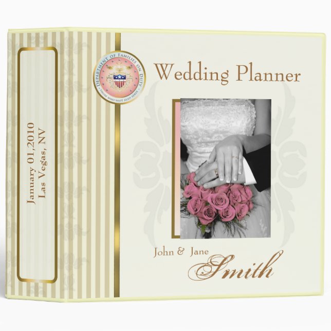 Customized Wedding/Anniversary/Special Occasion Binder (Front/Spine)