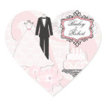 Customized Wedding Attire Heart Stickers