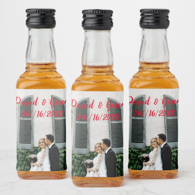 Customized Wedding Bottles Liquor Bottle Label (Bottles)
