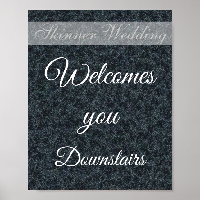 Customized Wedding direction sign (Front)