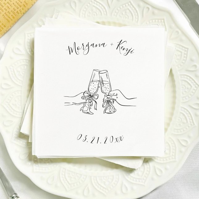 Customized Wedding Engagement Party Bridal Shower Napkins (Creator Uploaded)
