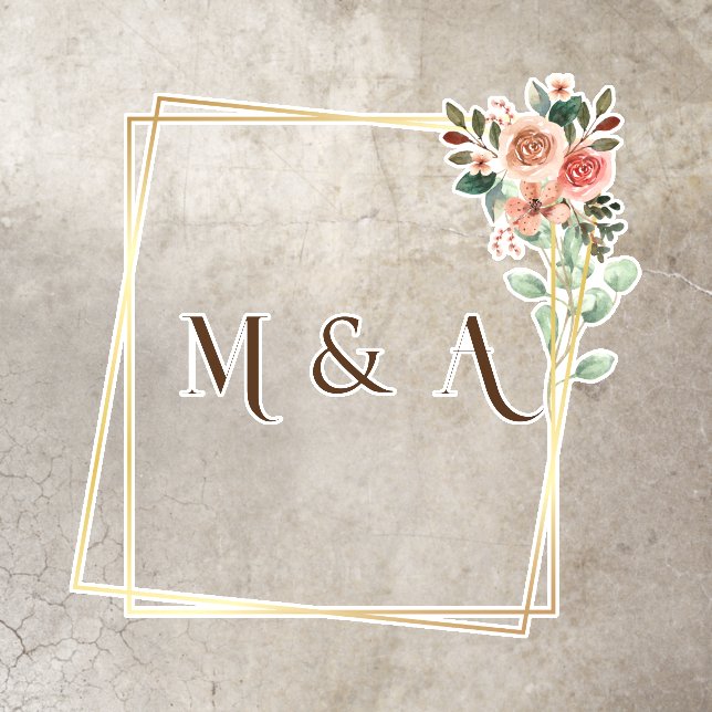 Customized Wedding  Floor Decals (Insitu)