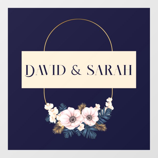 Customized Wedding  Floor Decals (Front)