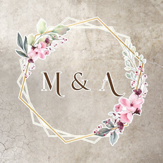 Customized Wedding  Floor Decals (Insitu)