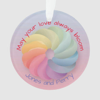 Customized Wedding Wish Soft Colorful Gift Ornament
